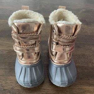 Rose Gold Gymboree Snow/Mud/Rain Boots